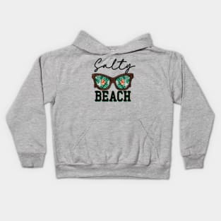 Salty Beach Funny Summer Kids Hoodie